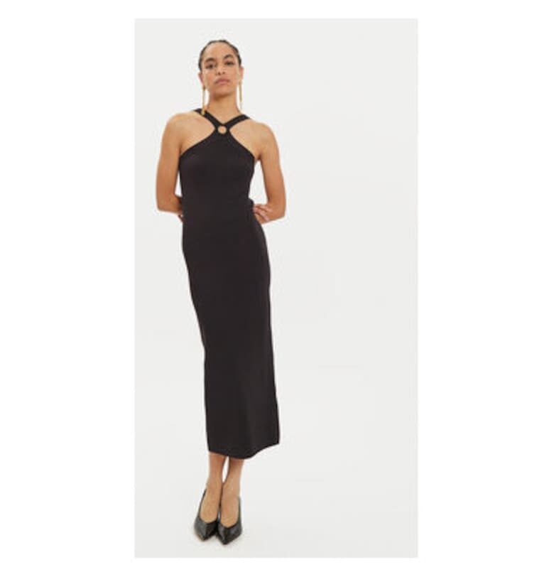 Дамска рокля -  304176555 - Вискоза/Полиестер - Черна - Черен Karen by Simonsen