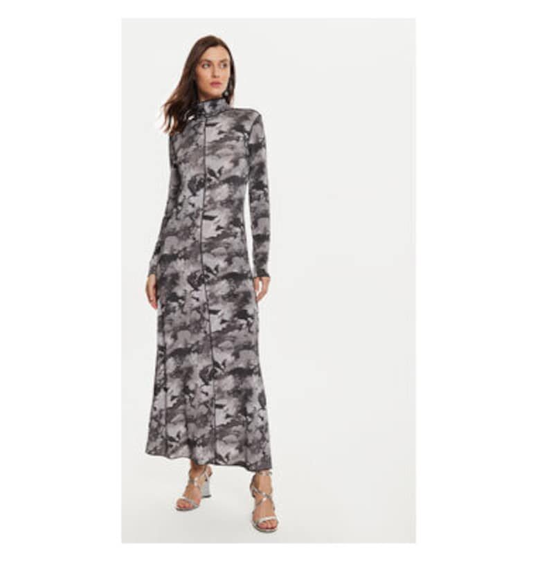 Дамска рокля -  304176586 - Вискоза - Сив Karen by Simonsen