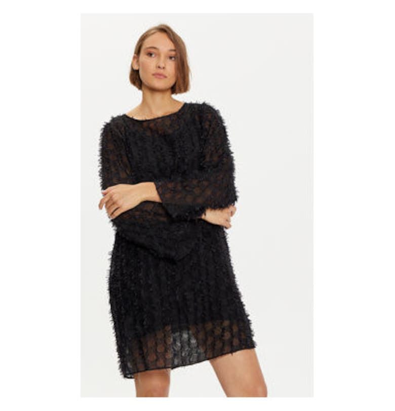 Дамска рокля -  304177002 - Найлон/Лиосел - Черна - Черен Karen by Simonsen