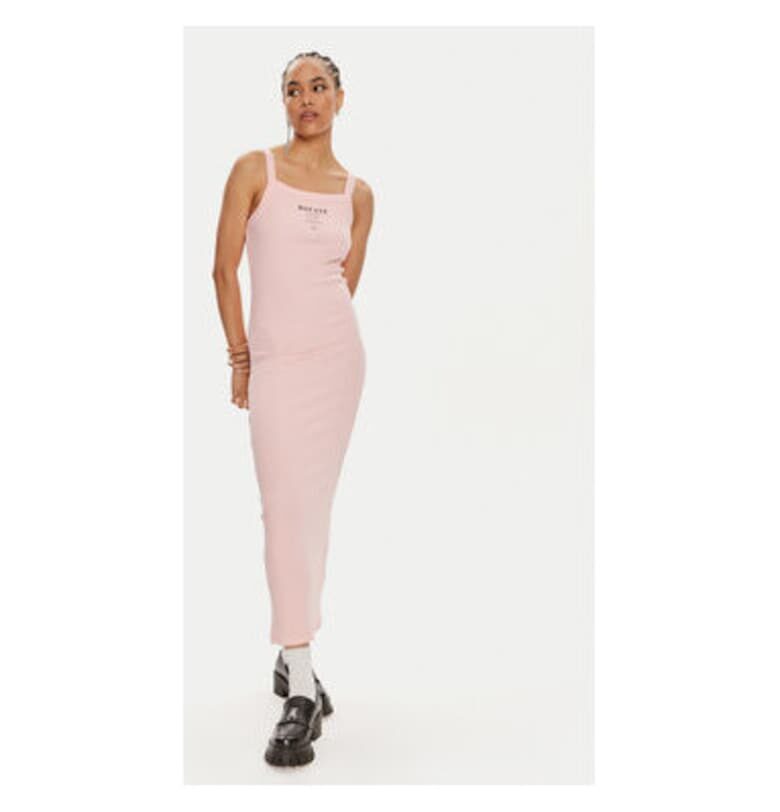 Дамска рокля -  304193118 - Органичен памук - Розов - Розово ROTATE