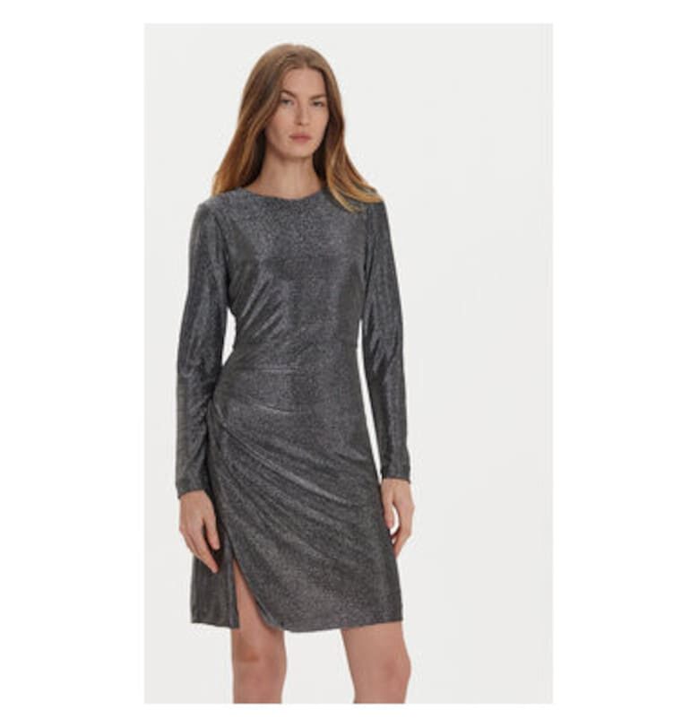 Дамска рокля -  304268243 - Найлон/Метални влакна - Сребрист DKNY