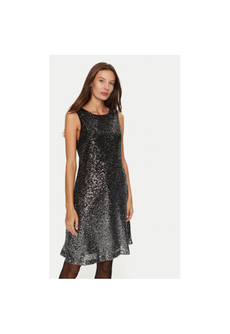 Дамска рокля - 304268847 - Полиестер - Черен - Черен DKNY