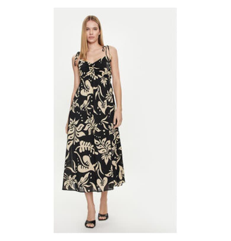 Дамска рокля -  304357626 - Памук/Вискоза - Черна - Черен GAP