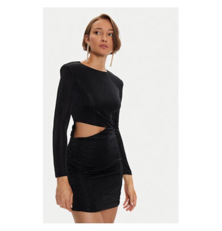 Дамска рокля -  304361630 - Полиамид/Метални влакна - Черна - Черен Simona corsellini