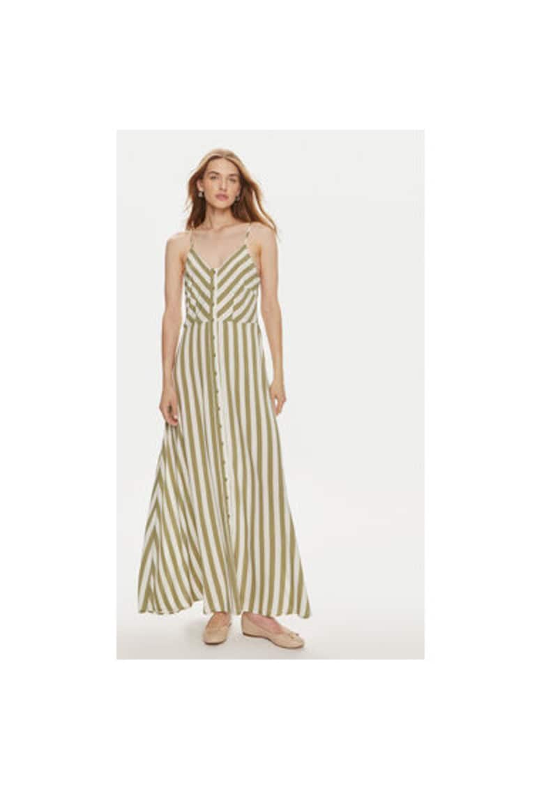 Дамска рокля - 304436819 - Вискоза - Зелен - Зелен Yas