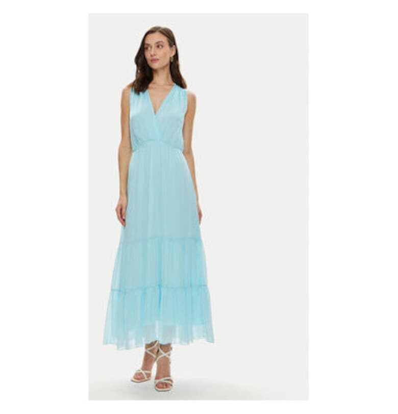 Дамска рокля -  304437090 - Вискоза/Коприна - Син - Син Haveone