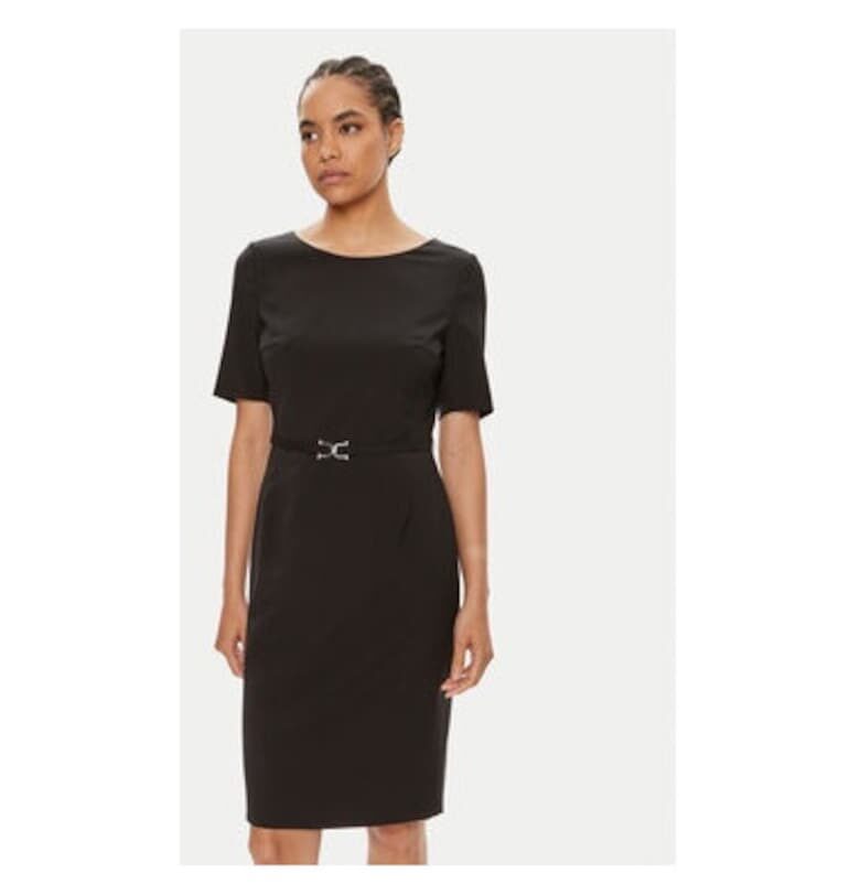 Дамска рокля -  304437533 - Вълна - Черна - Черен BOSS