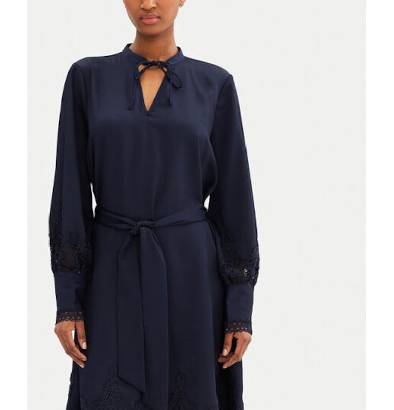 Дамска рокля -  304453748 - Рециклиран полиестер - Син - Син Bruuns Bazaar