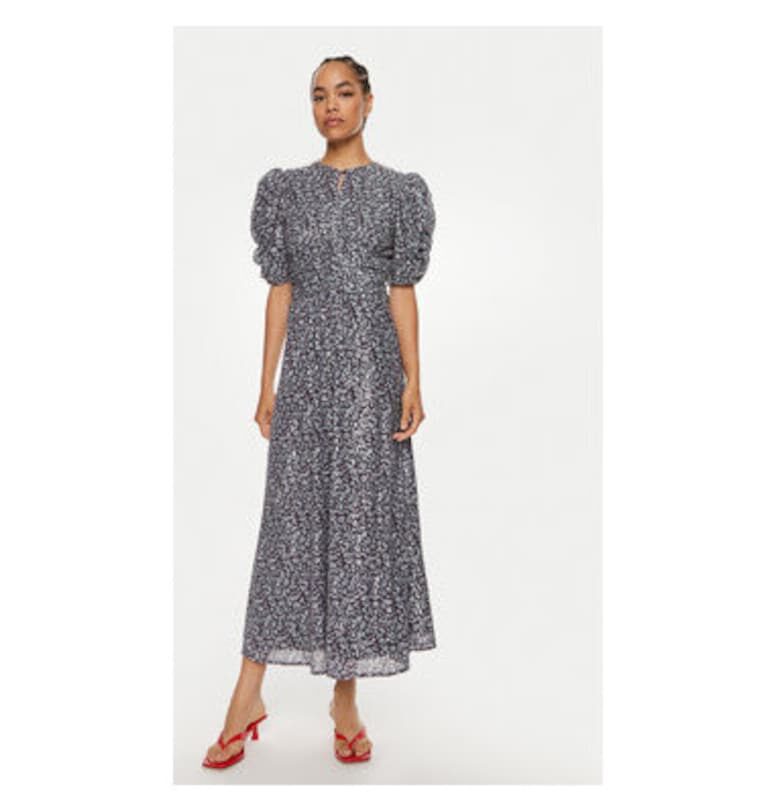 Дамска рокля -  304471438 - Рециклиран полиестер - Син ROTATE