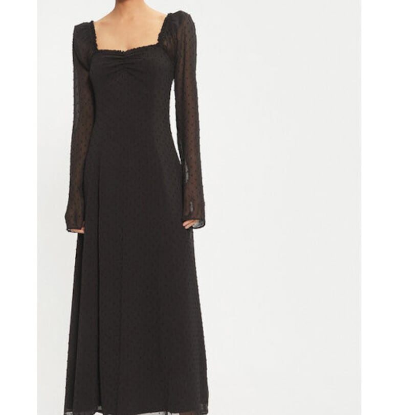 Дамска рокля -  304472763 - Рециклиран полиестер - Черен - Черен ROTATE