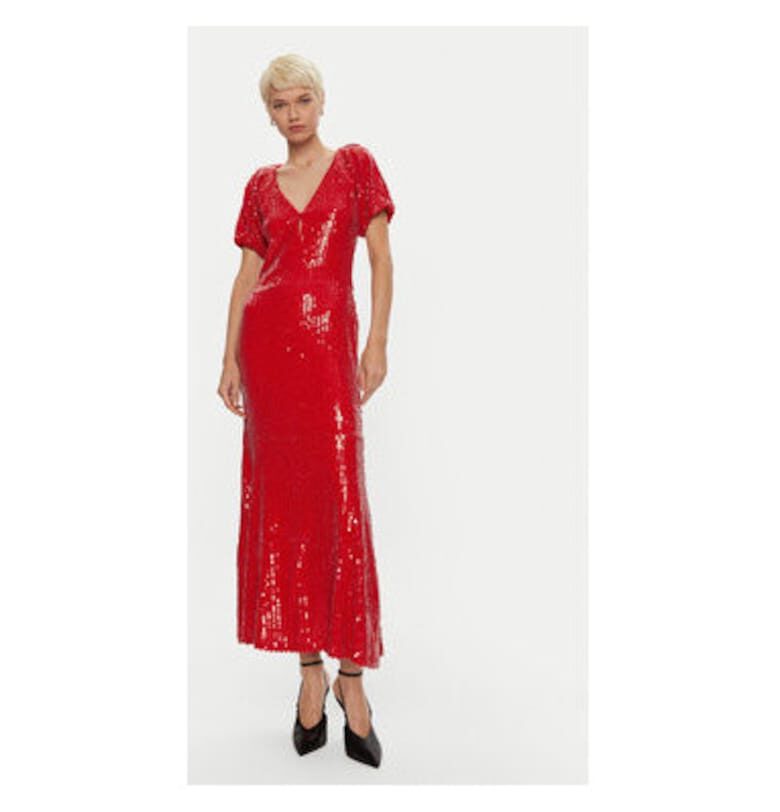 Дамска рокля -  304472947 - Рециклиран полиестер - Черен - Черен ROTATE