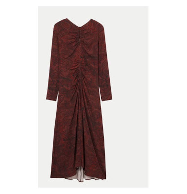 Дамска рокля -  304478727 - Вискоза - Кафяв - Кафяв DESIGUAL