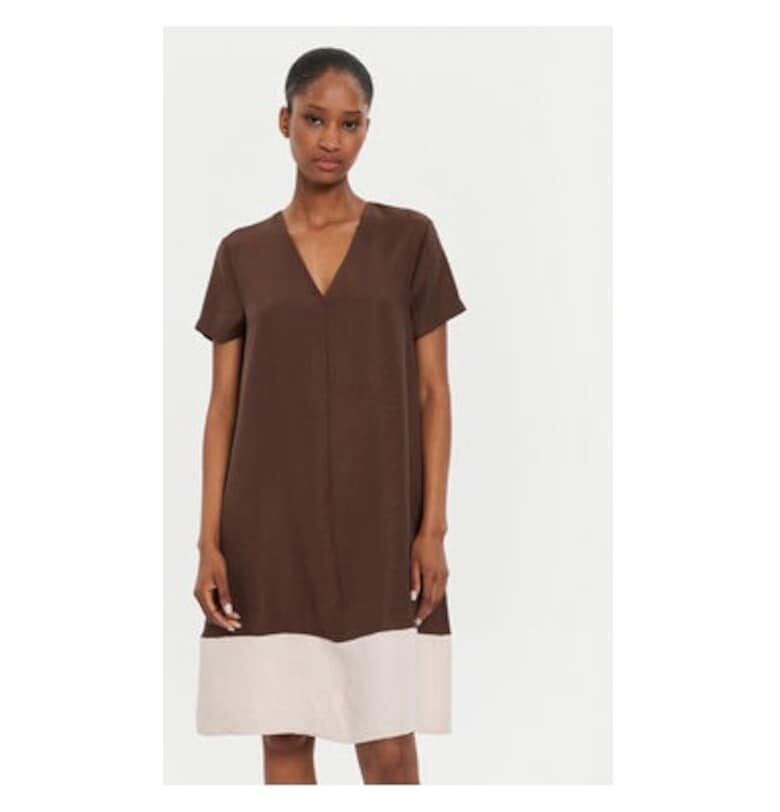 Дамска рокля -  304522703 - Модал - 46794 - Кафяв United Colors of Benetton