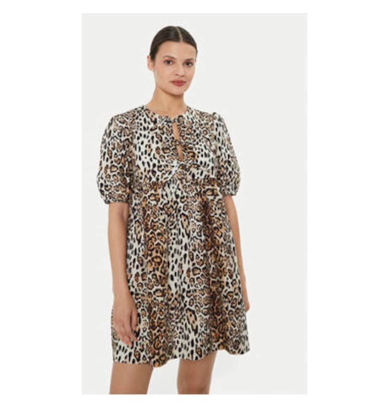 Дамска рокля -  304544019 - Памук - Кафяв - Кафяв VICOLO