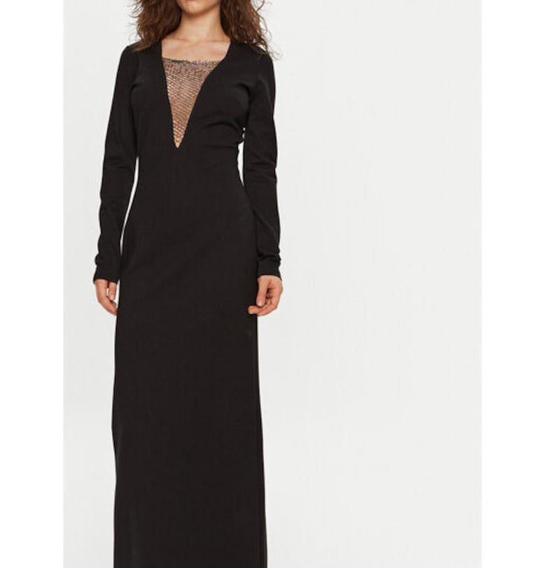 Дамска рокля -  304549168 - Вискоза/Полиамид - Черен - Черен Staud