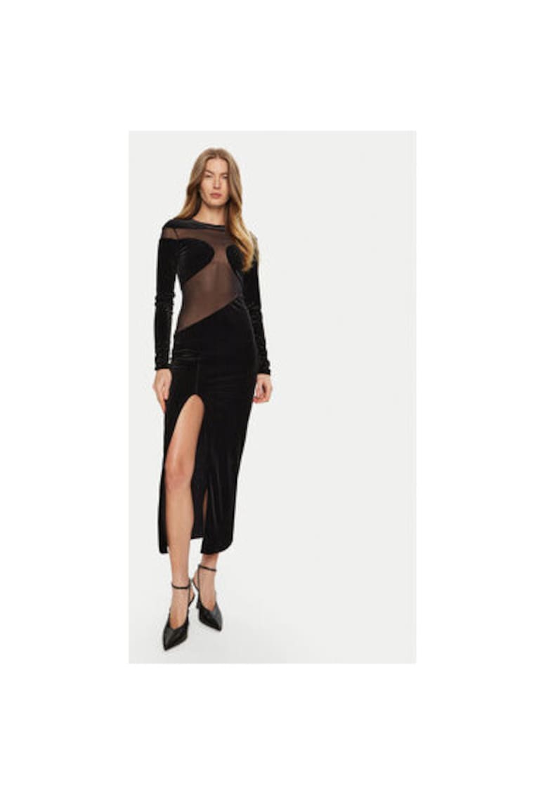 Дамска рокля - 304553998 - Полиестер - Черен - Черен Undress code