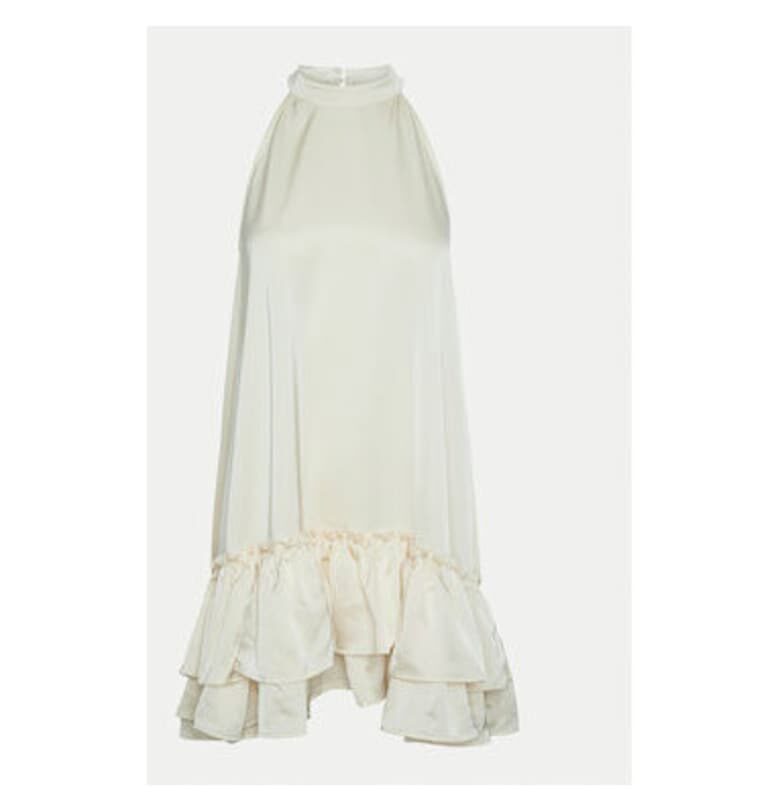 Дамска рокля -  304732324 - Полиестер - Бежов - Бежов Yas