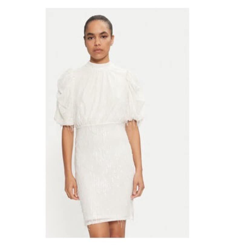 Дамска рокля -  304732331 - Полиестер - Бежов - Бежов Yas