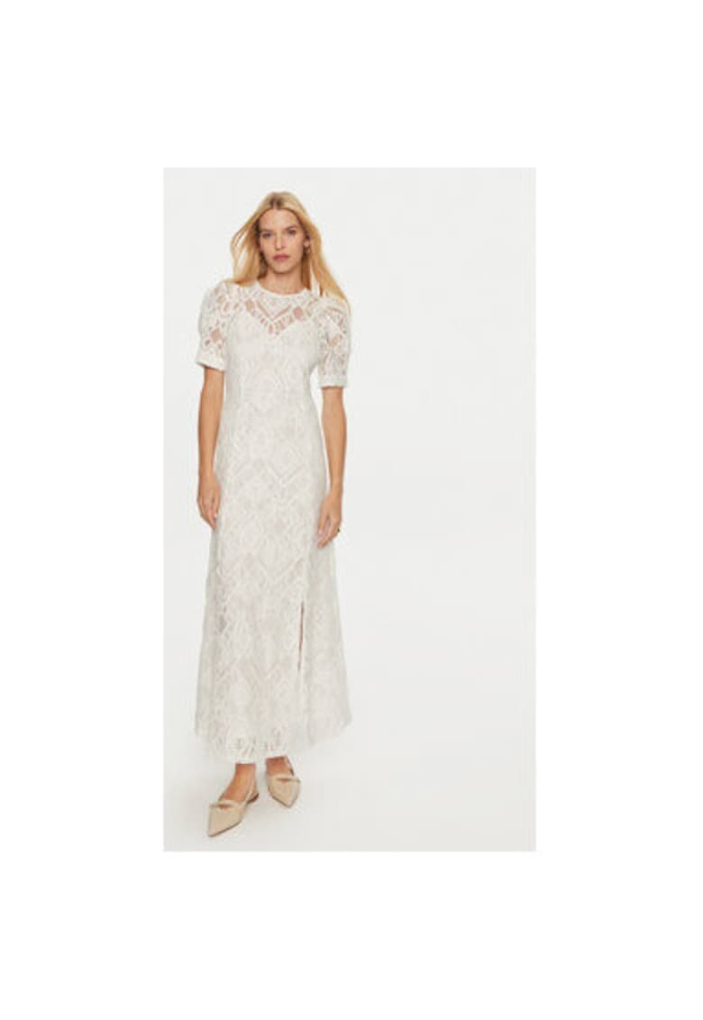 Дамска рокля - 304732348 - Полиестер/Найлон - Бежов - Бежов Yas