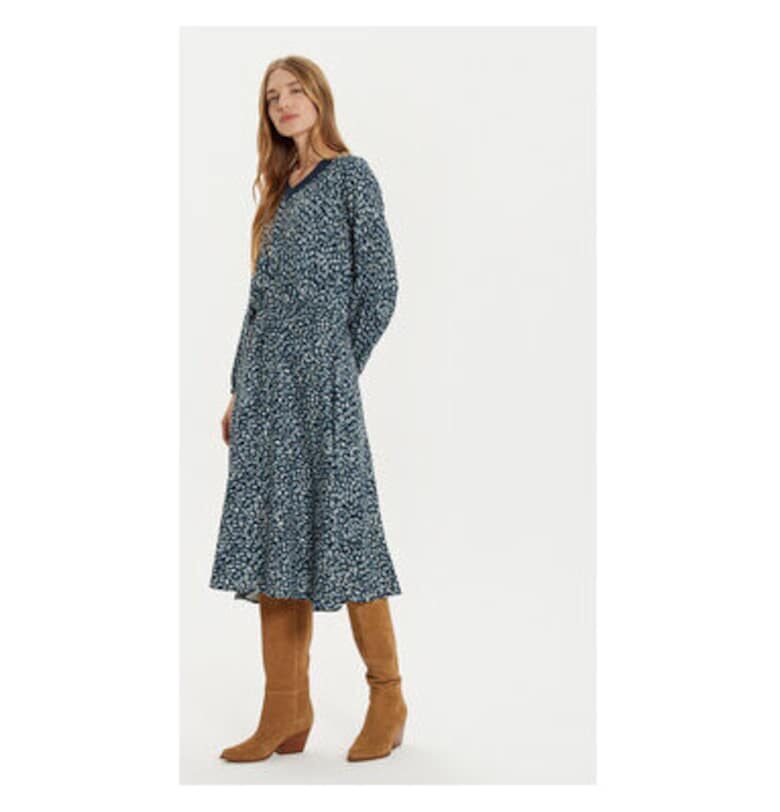 Дамска рокля -  304752711 - Вискоза - Син - Син Tatuum