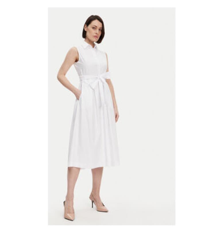 Дамска рокля -  304772313 - Полиестер/Памук - Бяла - Бял Silvian Heach