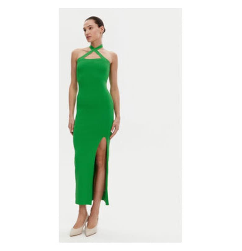 Дамска рокля -  304772382 - Вискоза/Найлон - Зелена Silvian Heach