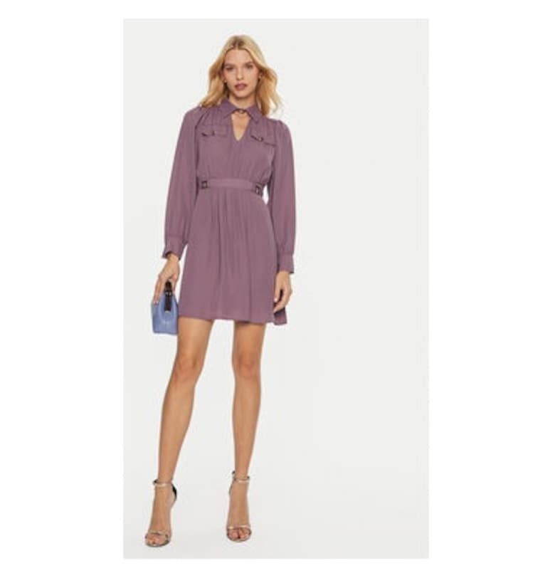 Дамска рокля -  304776236 - Полиестер - Лилаво - Виолетов ARTIGLI