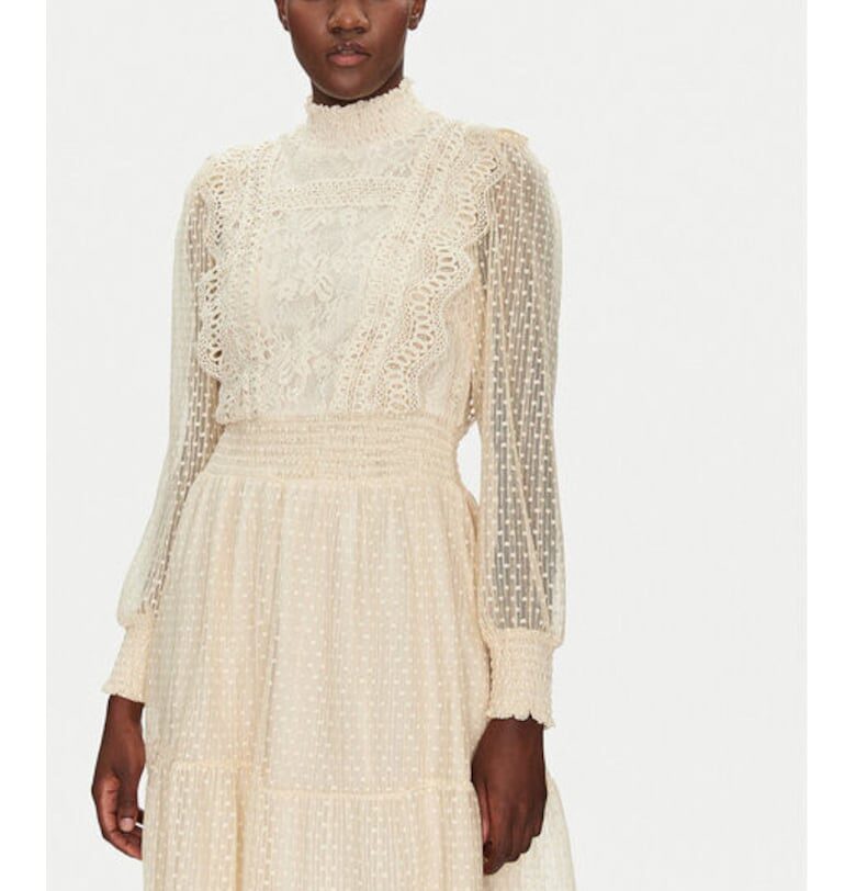 Дамска рокля -  304893674 - Полиамид/Памук - Бежов - Бежов Yas