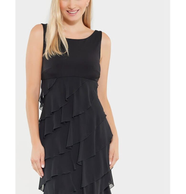 Дамска рокля -  304907234 - Полиестер - Черен - Черен Swing