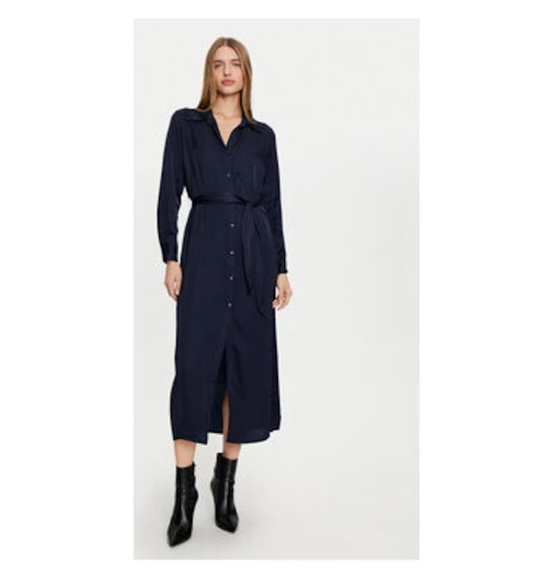 Дамска рокля -  304907418 - Вискоза - Син - Син Haveone