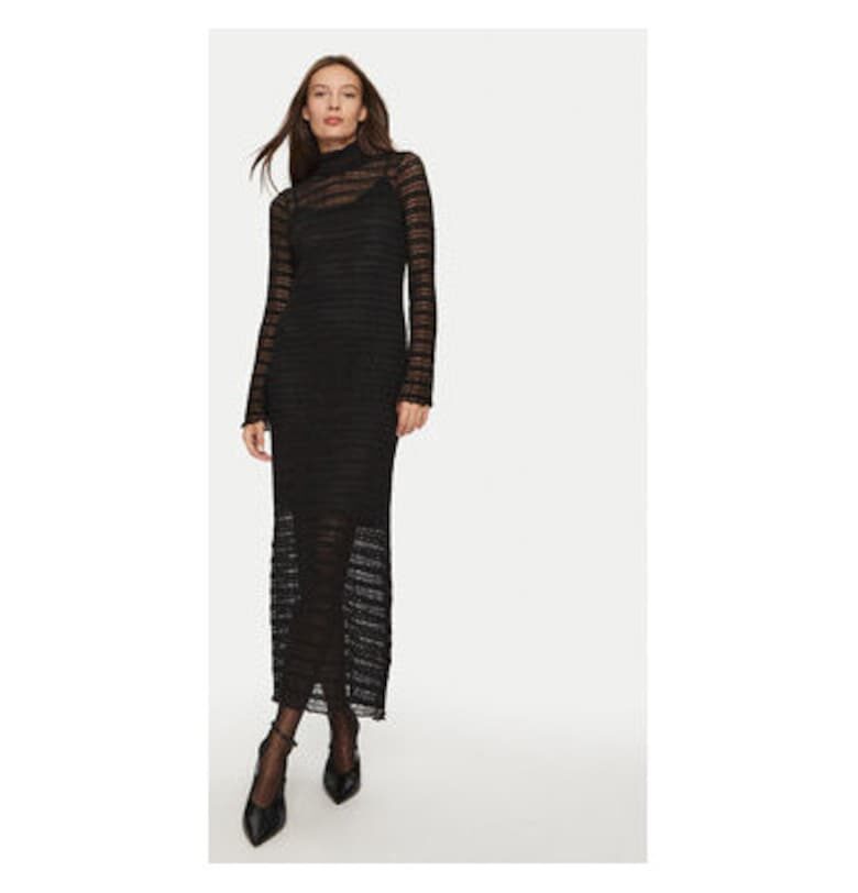 Дамска рокля -  304912849 - Полиестер - Черен - Черен DIXIE