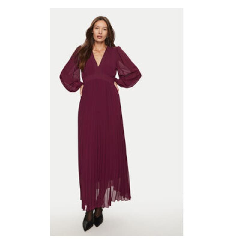 Дамска рокля -  304912856 - Полиестер - Лилава - Виолетов DIXIE