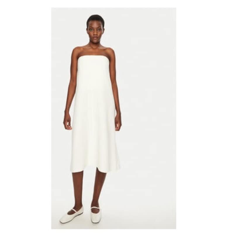 Дамска рокля -  304944314 - Полиестер/Вискоза - Бяла - Бял Birgitte Herskind