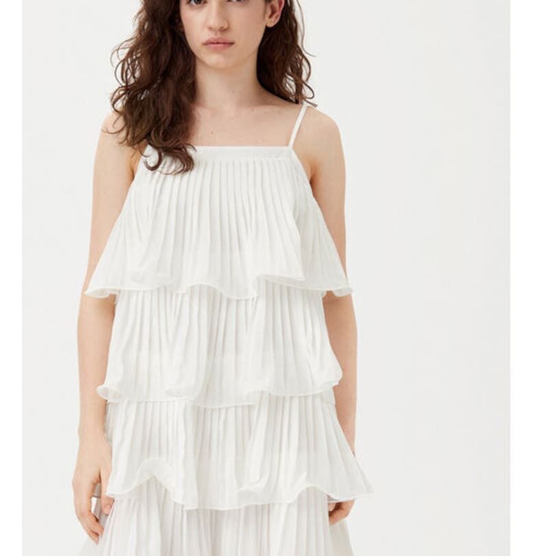 Дамска рокля -  304950667 - Полиестер - Бял - Бял Yas