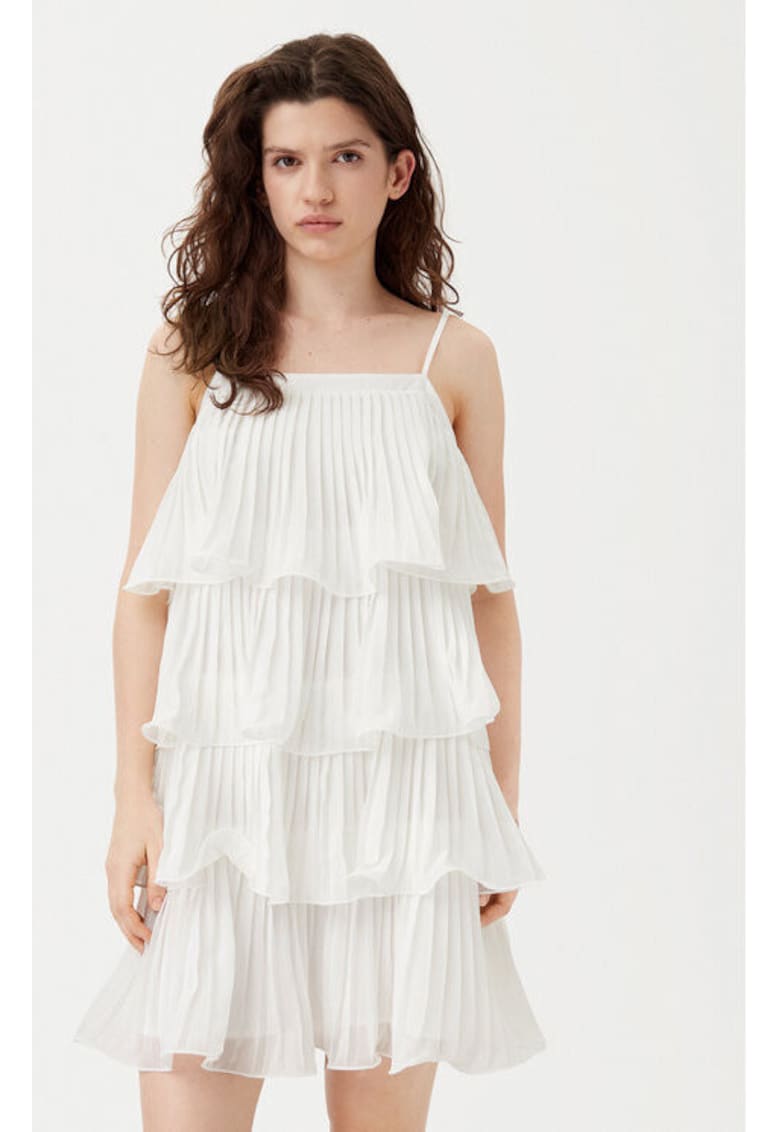 Дамска рокля - 304950667 - Полиестер - Бял - Бял Yas