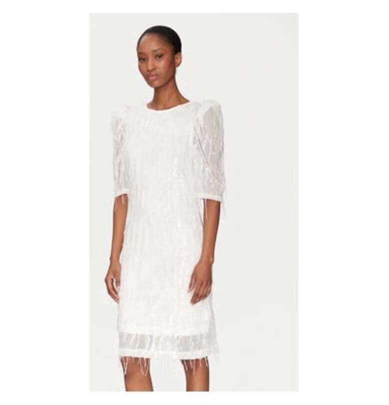 Дамска рокля -  304950674 - Полиестер - Бял Yas