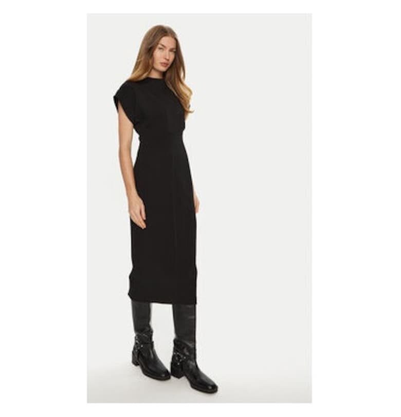 Дамска рокля -  304991134 - Полиестер/Рейон - Черна - Черен Access fashion