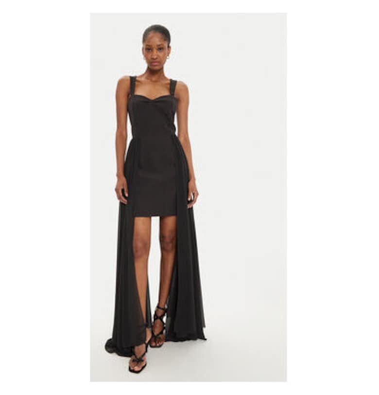 Дамска рокля -  304993282 - Полиестер - Черен - Черен Haveone