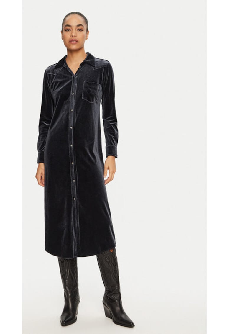 Дамска рокля - 304998515 - Полиестер - Черен - Черен Wrangler