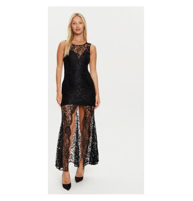 Дамска рокля -  305086228 - Полиамид/Вискоза - Черна - Черен Haveone