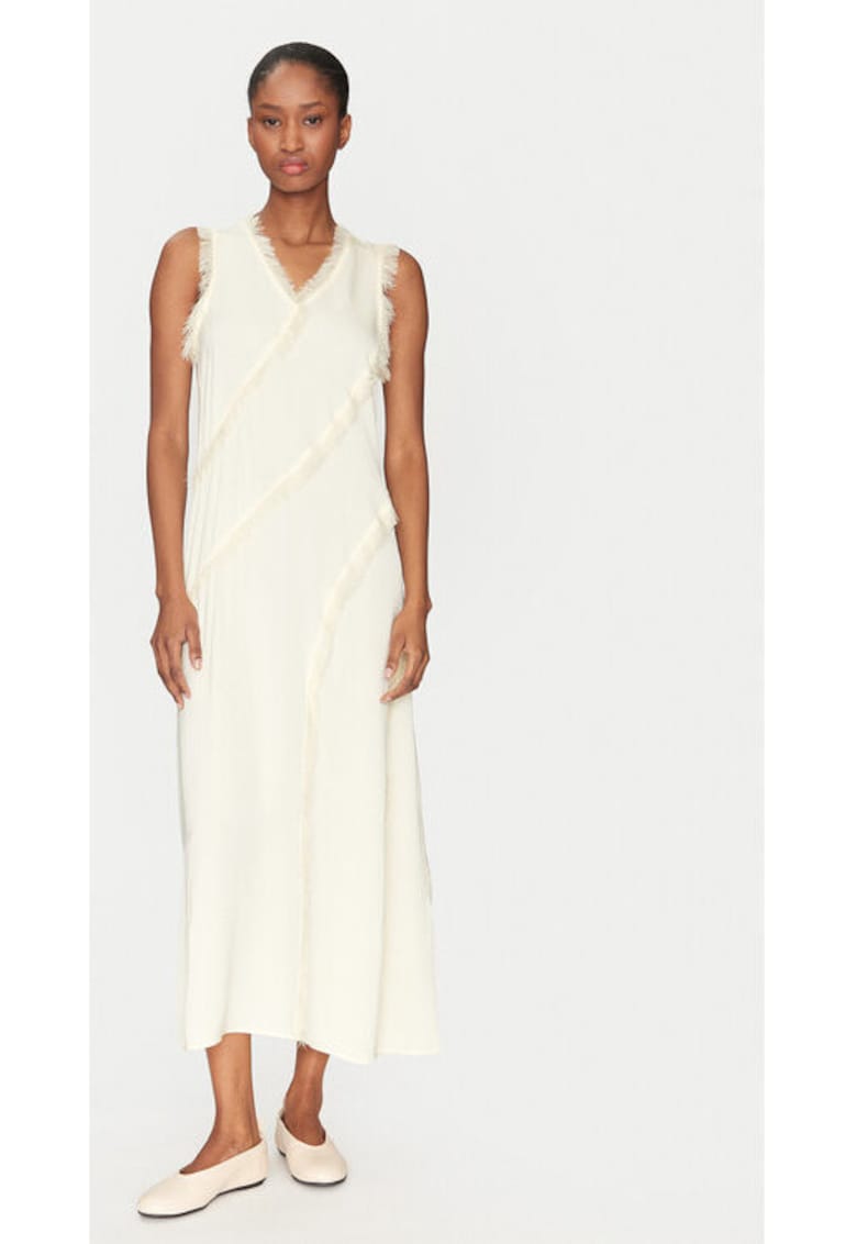 Дамска рокля - 305138415 - Вискоза - Бежов - Бежов Day Birger