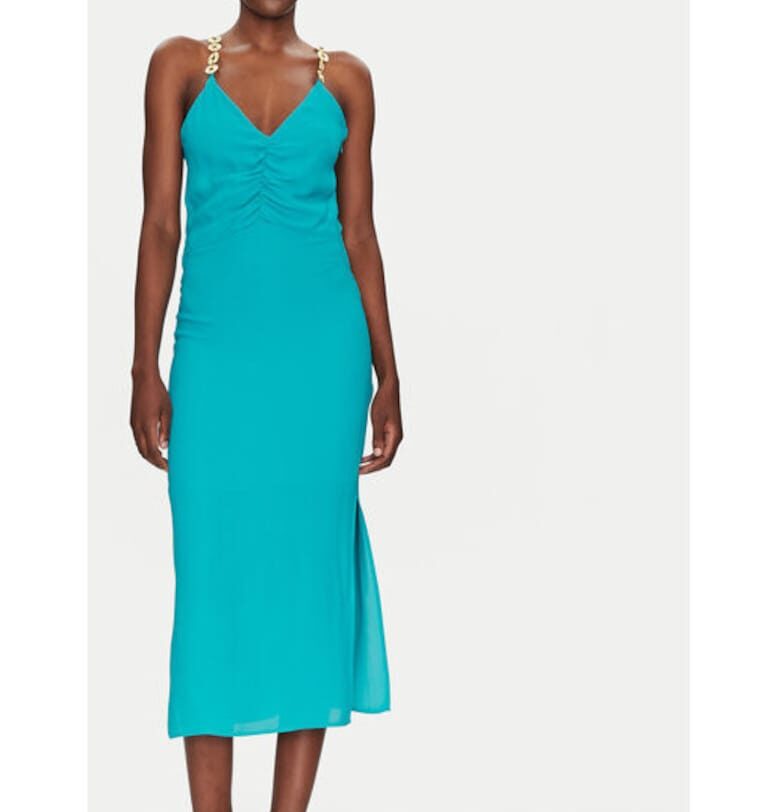 Дамска рокля -  305172631 - Вискоза - Зелена - Зелен Simona corsellini