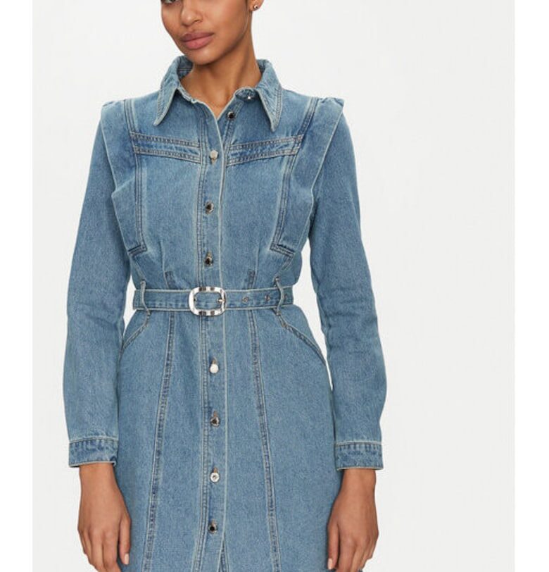 Дамска рокля -  305253415 - Памук - Сив - Сив Morgan