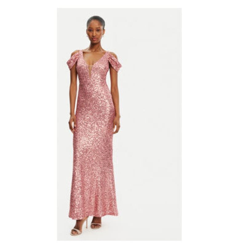 Дамска рокля -  305265777 - Полиестер - Розов Rinascimento