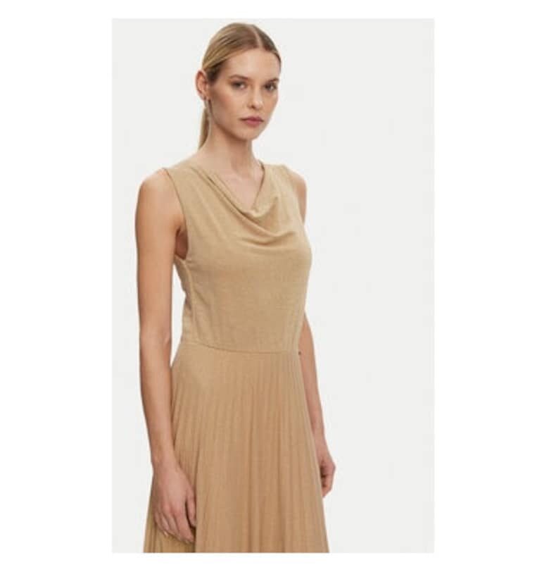 Дамска рокля -  305291370 - Вискоза/Лурекс - Златист ARTIGLI