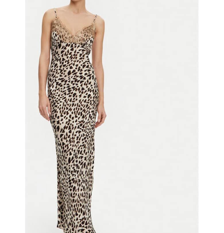 Дамска рокля -  305340955 - Вискоза - Бежов kontatto