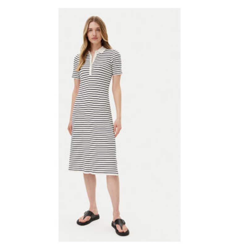 Дамска рокля  4502085 - Органичен памук/Модал - Бял Gant