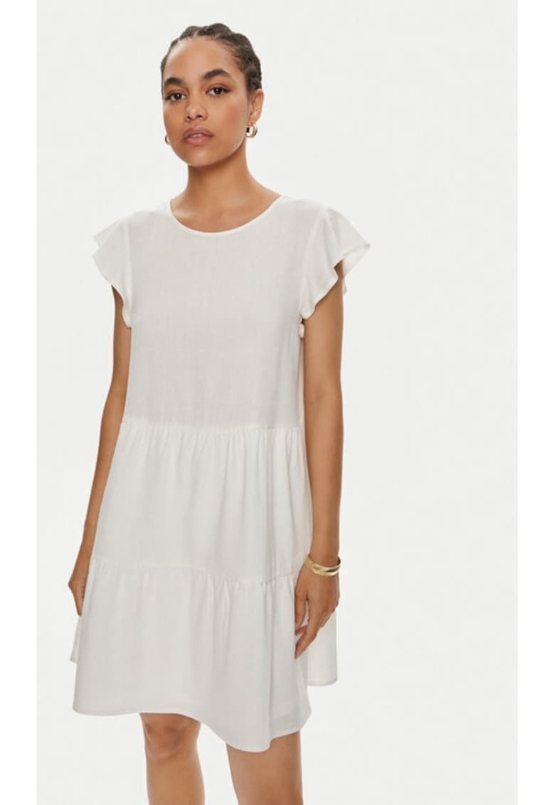 Дамска рокля - 53397 - Лен/Вискоза - Бяла Vila