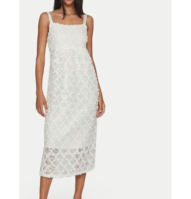 Дамска рокля -  53403 - Полиамид - Екрю Vila