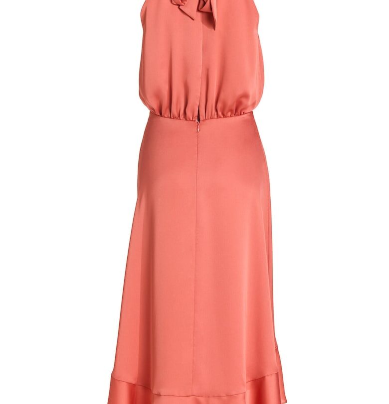 Дамска рокля  5AH04500 - Полиестер - Оранжев - Оранжев Swing